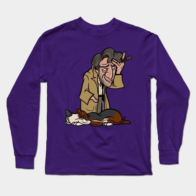 Columbo and his dog Long Sleeve T-Shirt by UzzyWorks